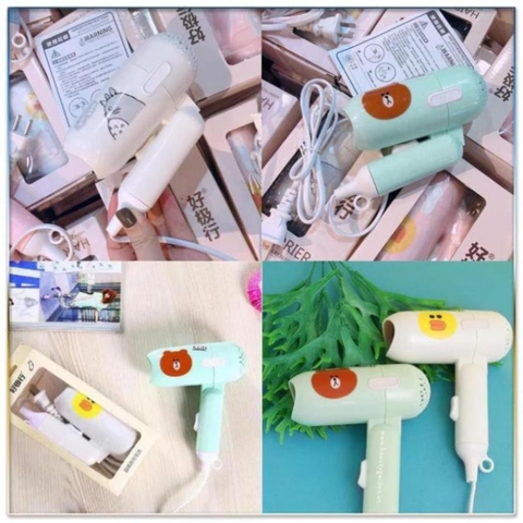 Máy Sấy Tóc Mini Hình Thú gấp gọn
