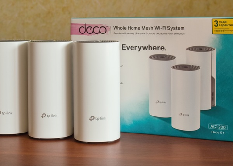 DECO E4 V2 (3 pack). Hệ thống Wi-Fi Mesh TPlink AC1200