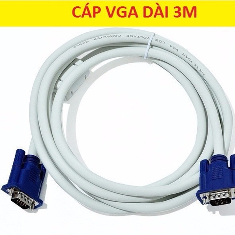 Cáp Vga 3m dây trắng