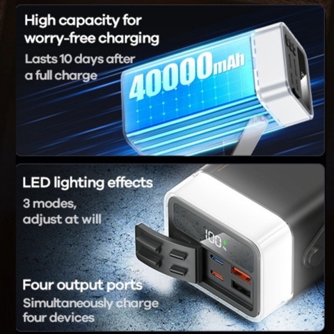 Pin dự phòng Remax 40.000mah RPP-596 CHÍNH HÃNG