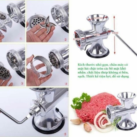 Máy Xay Thịt Bằng Tay Đế Kẹp Bàn