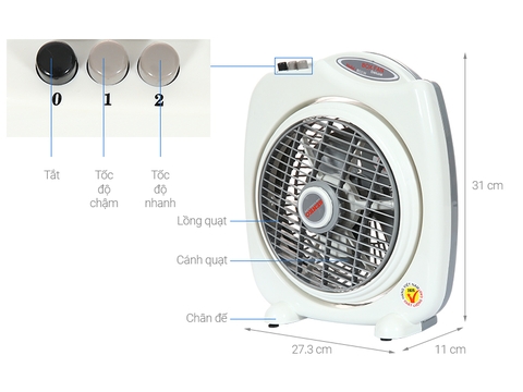 Quạt bàn Senko BD-230 Chính Hãng