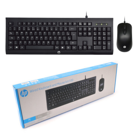 Combo phím + chuột HP KM-100 CÓ DÂY