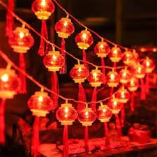 Dây Đèn Led Lồng Đèn Ngang Tròn 5m 16 Bóng 8cm