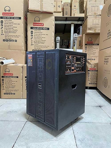 Loa Kéo Di Động Soundbox SB-555G Bass 40cm Công Suất 300W