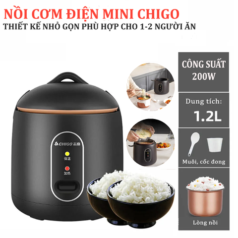 Nồi Cơm Điện Mini Chigo 1.2L
