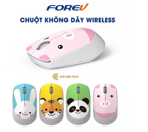 MOUSE KO DÂY T100 HÌNH THÚ CUTE