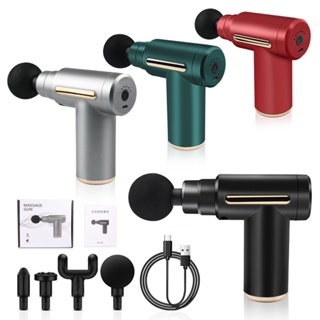 Máy Massage Gun KH-720 Cổ Đồng 6 chế độ ( 4 đầu )