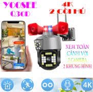 Camera Wifi Yoosee Q30D ( 5.0mp ) 2 Khung Hình, 2 Còi Hú