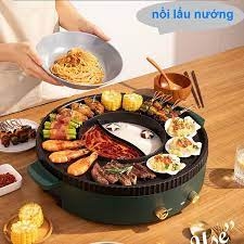 Bếp lẩu nướng đa năng 2in1 tròn 898
