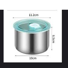 Hộp Đựng Thực Phẩm inox 304 Có Nắp 12 x 6.5cm