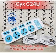 Ổ Cắm Điện CYX C24U Dây Dài 4m