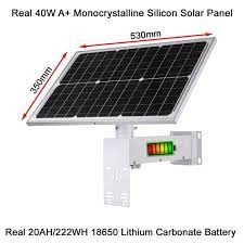 Bộ Pin Lưu Điện 50w-20ah Chạy Camera-Tấm Năng Lượng Mặt Trời