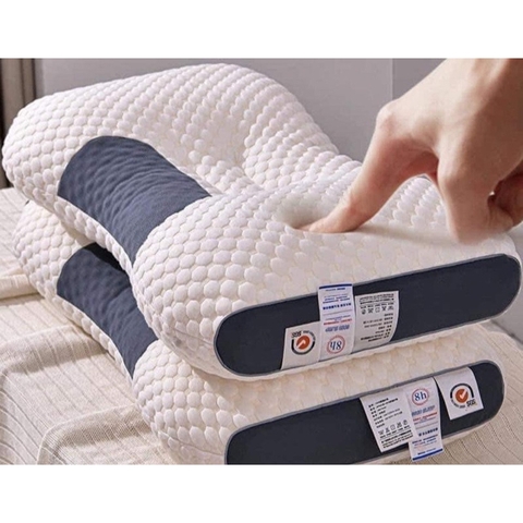 Gối Ngủ Spa Dệt Kim Nhật Bản Chống Vẹo Cổ