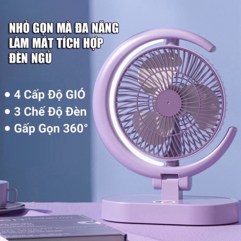 Quạt Sạc Tích Điện NĐ-2303 Xoay Đa Năng