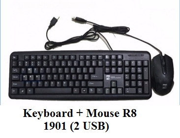 Combo phím + chuột R8 1901 Cổng usb