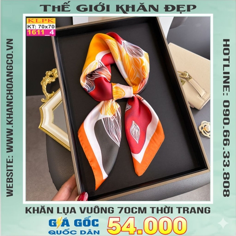 Khăn Phụ Kiện Lụa Vuông 70cm - Thế Giới Khăn Đẹp C1002_4