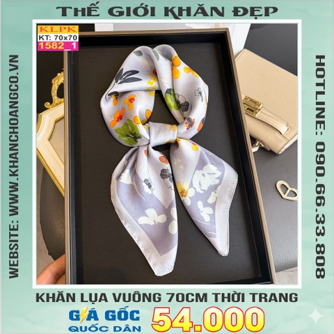 Khăn Phụ Kiện Lụa Vuông 70cm - Thế Giới Khăn Đẹp C1006_1