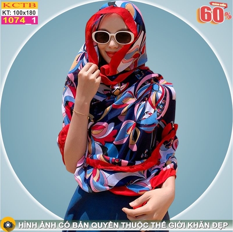 Khăn Choàng Cổ Coton Vải Lanh Thế Giới Khăn Đẹp KHTB1074_1