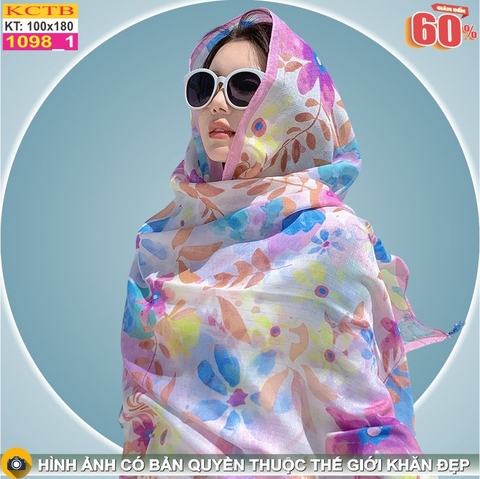 Khăn Choàng Cổ Coton Vải Lanh Thế Giới Khăn Đẹp KHTB1098_1