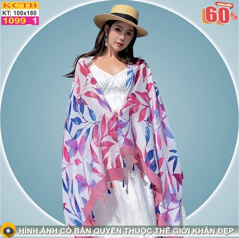 Khăn Choàng Cổ Coton Vải Lanh Thế Giới Khăn Đẹp KHTB1099_1