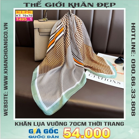Khăn Phụ Kiện Lụa Vuông 70cm - Thế Giới Khăn Đẹp C1036_1
