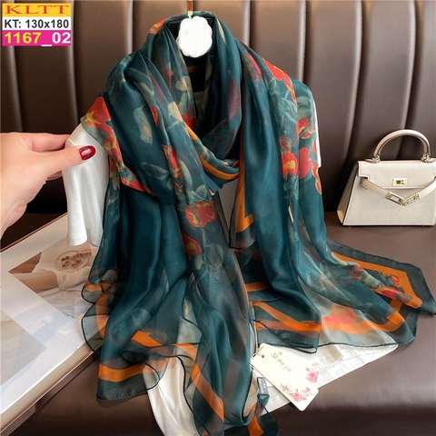 Khăn Lụa Tơ Tằm Thế Giới Khăn Đẹp cao cấp KLTT 167_02