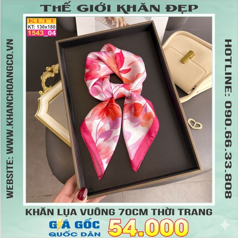 Khăn Phụ Kiện Lụa Vuông 70cm - Thế Giới Khăn Đẹp C1030_4