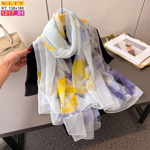 Khăn Lụa Tơ Tằm Thế Giới Khăn Đẹp cao cấp KLTT 217_01