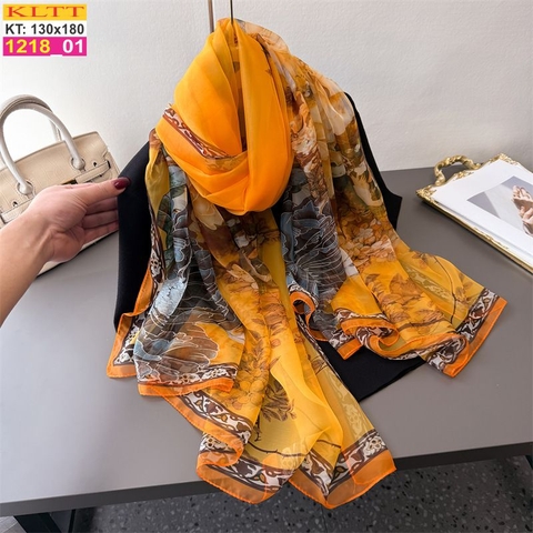 Khăn Lụa Tơ Tằm Thế Giới Khăn Đẹp cao cấp KLTT 218_01