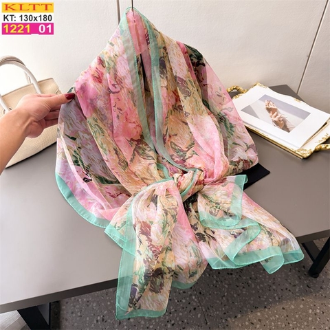 Khăn Lụa Tơ Tằm Thế Giới Khăn Đẹp cao cấp KLTT 221_01