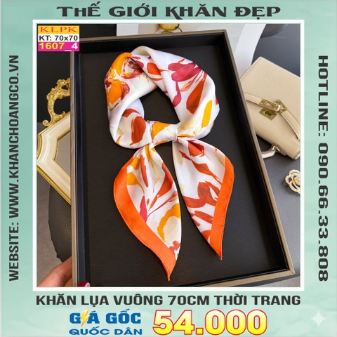 Khăn Phụ Kiện Lụa Vuông 70cm - Thế Giới Khăn Đẹp C1049_4