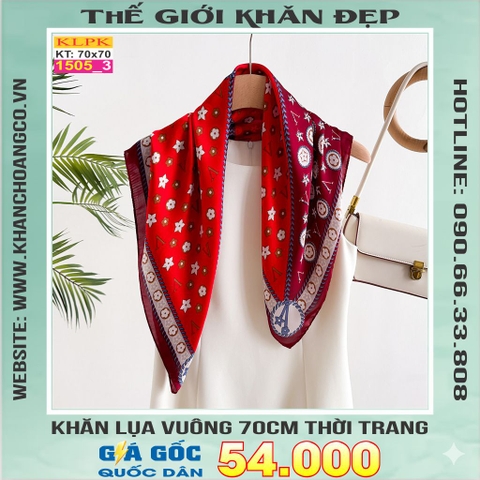 Khăn Phụ Kiện Lụa Vuông 70cm - Thế Giới Khăn Đẹp C1059_3