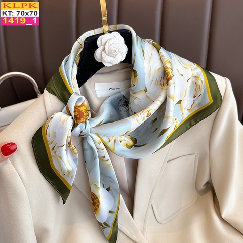 Khăn Phụ Kiện Lụa Vuông 70cm - Thế Giới Khăn Đẹp C1051_1
