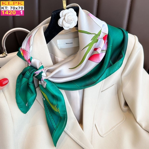 Khăn Phụ Kiện Lụa Vuông 70cm - Thế Giới Khăn Đẹp C1058_1