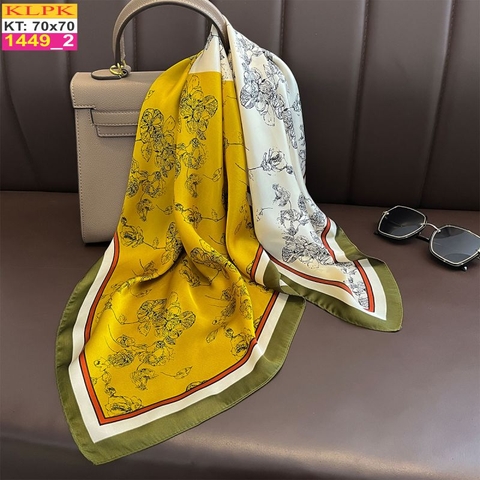 Khăn Phụ Kiện Lụa Vuông 70cm - Thế Giới Khăn Đẹp C1071_2