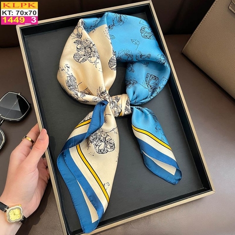 Khăn Phụ Kiện Lụa Vuông 70cm - Thế Giới Khăn Đẹp C1071_3