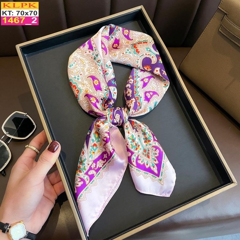 Khăn Phụ Kiện Lụa Vuông 70cm - Thế Giới Khăn Đẹp C1029_2