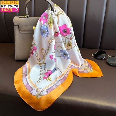 Khăn Phụ Kiện Lụa Vuông 70cm - Thế Giới Khăn Đẹp C1021_2