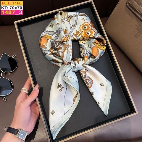 Khăn Phụ Kiện Lụa Vuông 70cm - Thế Giới Khăn Đẹp C1049_3