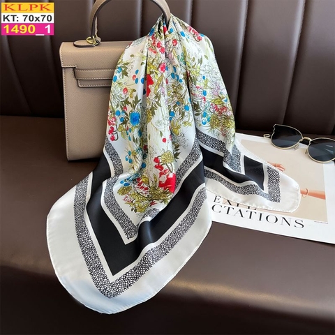 Khăn Phụ Kiện Lụa Vuông 70cm - Thế Giới Khăn Đẹp C1067_1
