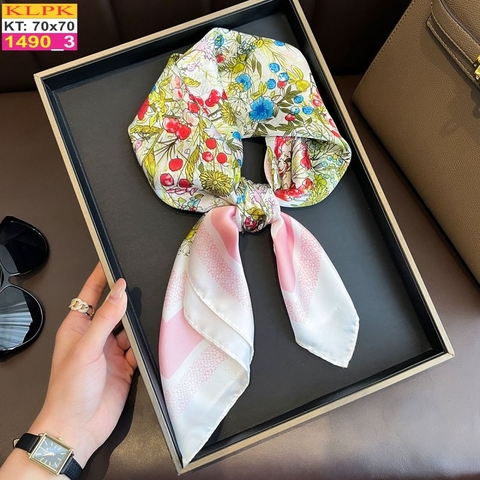 Khăn Phụ Kiện Lụa Vuông 70cm - Thế Giới Khăn Đẹp C1067_3