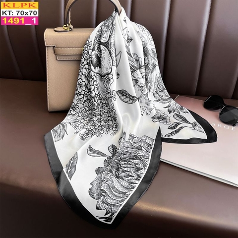 Khăn Phụ Kiện Lụa Vuông 70cm - Thế Giới Khăn Đẹp C1075_1