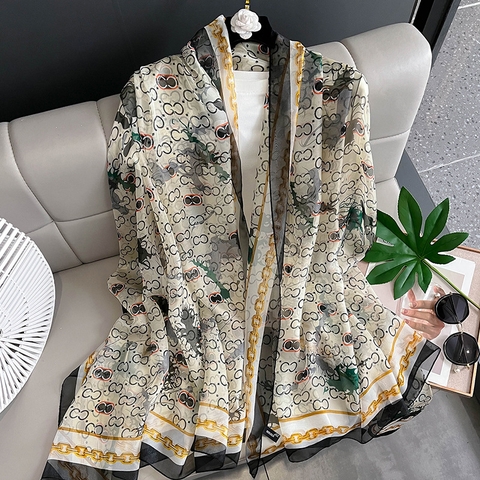 Khăn Lụa Tơ Tằm Thế Giới Khăn Đẹp cao cấp KLTT 19002