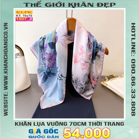Khăn Phụ Kiện Lụa Vuông 70cm - Thế Giới Khăn Đẹp C1028_2