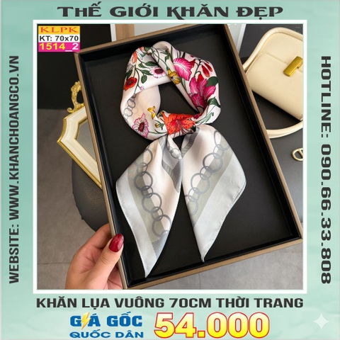 Khăn Phụ Kiện Lụa Vuông 70cm - Thế Giới Khăn Đẹp C1019_2