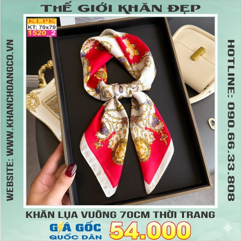 Khăn Phụ Kiện Lụa Vuông 70cm - Thế Giới Khăn Đẹp C1050_2