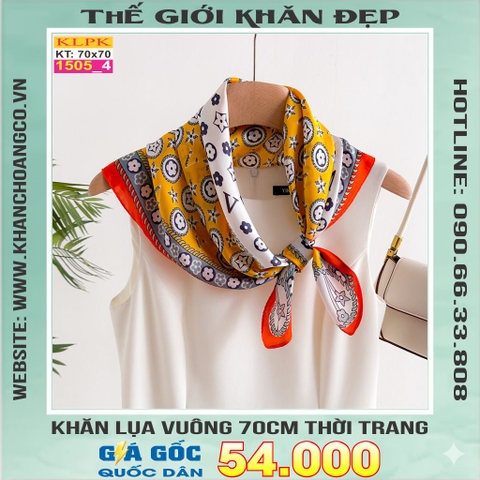 Khăn Phụ Kiện Lụa Vuông 70cm - Thế Giới Khăn Đẹp C1059_4