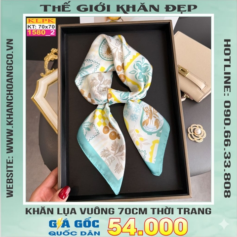 Khăn Phụ Kiện Lụa Vuông 70cm - Thế Giới Khăn Đẹp C1020_2