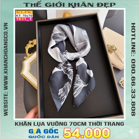 Khăn Phụ Kiện Lụa Vuông 70cm - Thế Giới Khăn Đẹp C1002_1